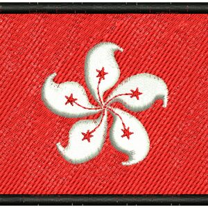 Hong Kong Flag Embroidery Design
