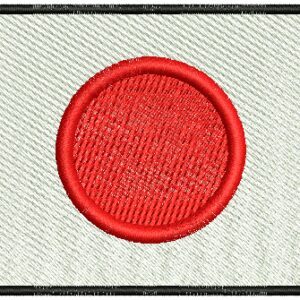 Japan Flag Embroidery Design