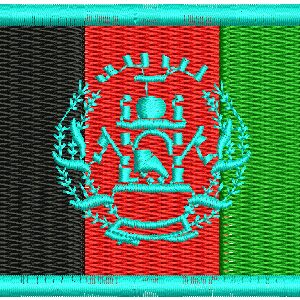Afghanistan Flag Embroidery Design