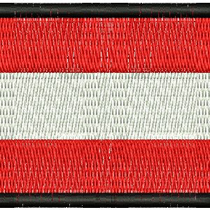 Austria Flag Embroidery Design