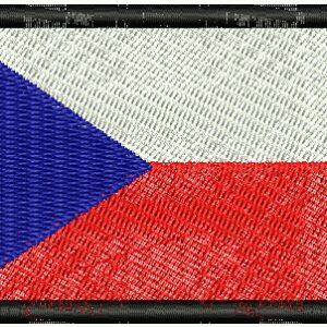 Czech Republic Flag Embroidery Design