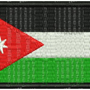 Jordan Flag Embroidery Design