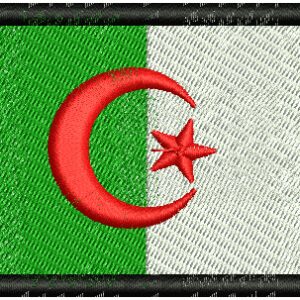 Algeria Flag Embroidery Design