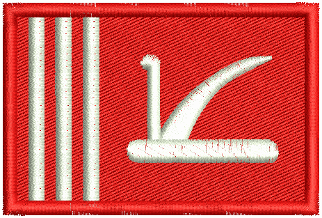 Jammu Flag Embroidery Design